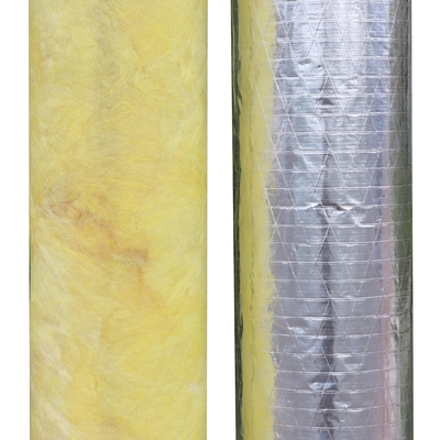 High-quality Wholesale Resistance Glass Wool Tube With Aluminum Foil Facing for HVAC and Industrial Piping Systems