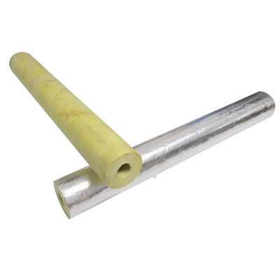 Fiberglass Pipe Wrap with Aluminum Foil Facing for Condensation Control and Freeze Protection on HVAC Pipes