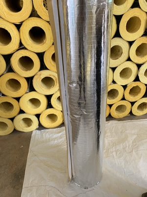 Glass Wool Tube Insulation With Aluminum Foil Facing High-quality Wholesale Resistance for HVAC and Industrial Piping Systems