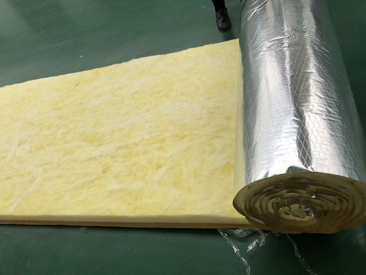 Class A Fire Resistant Glass Wool Blanket with High Moisture Resistance and 0.031-0.042 W/mK Thermal Conductivity for HVAC and Pipe Wrap