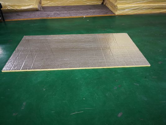 Non-Combustible Grade A Glass Wool Board with Aluminum Foil Facing for High Temp Thermal Insulation 0.031-0.042 W/mK