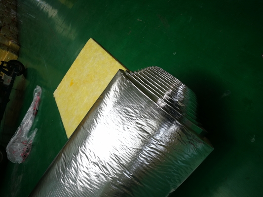 Soundproof Insulation for HVAC Ducts High Temp Foil Faced Fiberglass Wrap HVAC Ductwork Thermal Acoustic Blanket