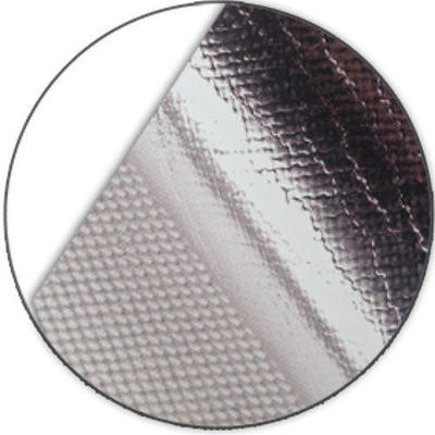 FANRYN FG-R701 Fire Retardant Aluminum-Glass Cloth Foil - Class 1 Rated Vapor Barrier for HVAC Duct Wrap