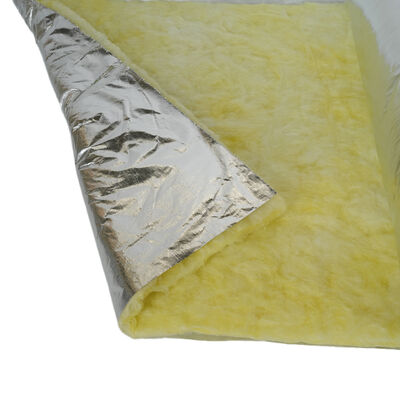 Glass wool blanket for metal building roofing