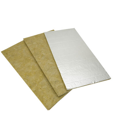 Fireproof Waterproof Aluminum Foil Rockwool Board for Thermal Insulation and Soundproofing