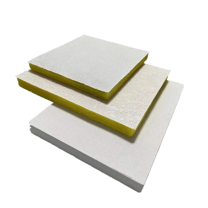 Fiberglass ceiling tiles with PVC facing
