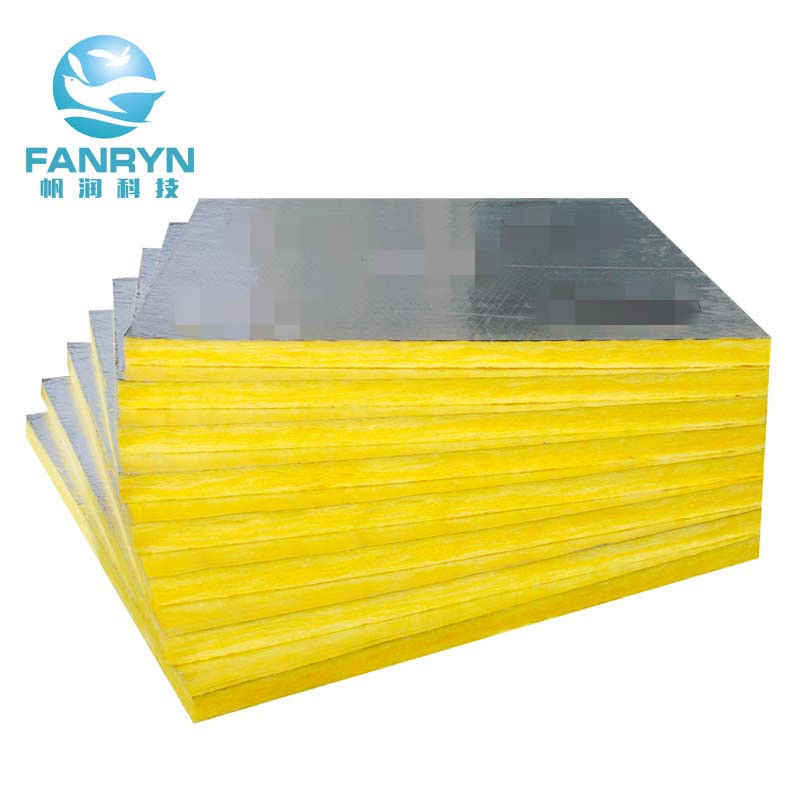 Non-Combustible Grade A Glass Wool Board with Aluminum Foil Facing for High Temp Thermal Insulation 0.031-0.042 W/mK