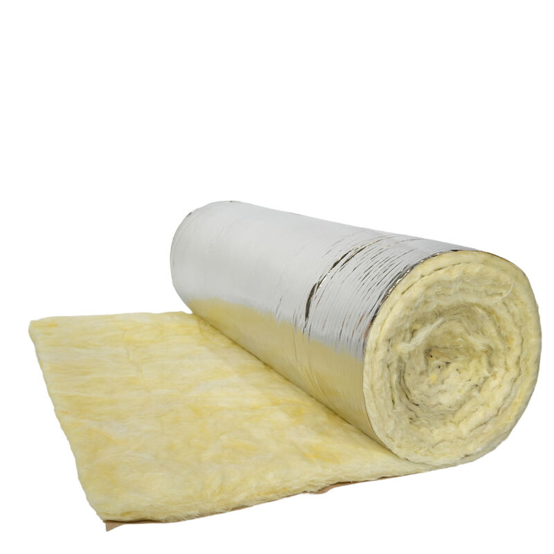 Glass wool blanket for metal building roofing